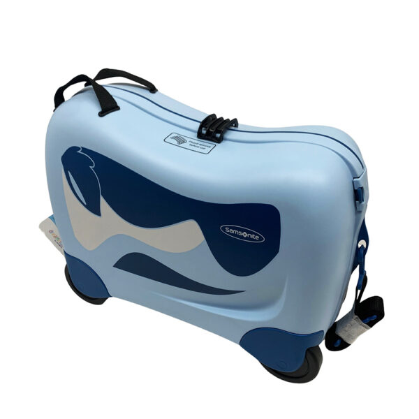 ⁦מזוודה לילדים לרכיבה תכלת Samsonite Dream Ride PUPPY⁩ – תמונה ⁦2⁩