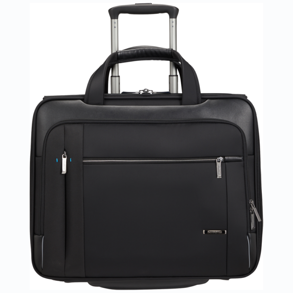 ⁦תיק גלגלים גדול סמסונייט - Samsonite Rolling Tote 17.3Exp שחור⁩ – תמונה ⁦4⁩