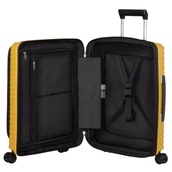 ⁦מזוודה קשיחה קטנה מתרחבת + תא למחשב samsonite trolley Upscape 55cm KJ106007⁩ – תמונה ⁦7⁩