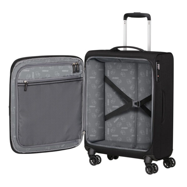 ⁦טרולי AMERICAN TOURISTER Aerospin - קלה במיוחד, גלגלים כפולים לניידות חלקה MH609001⁩ – תמונה ⁦4⁩