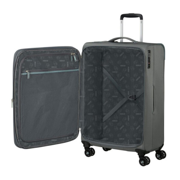 ⁦מזוודת American Tourister בגודל בינוני 69 ס"מ (25 אינץ') - הפתרון המושלם לנסיעות בינוניות! MH618002⁩ – תמונה ⁦4⁩